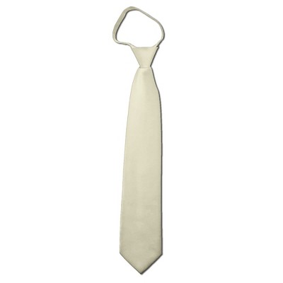Men's Solid Color Zipper Neckties