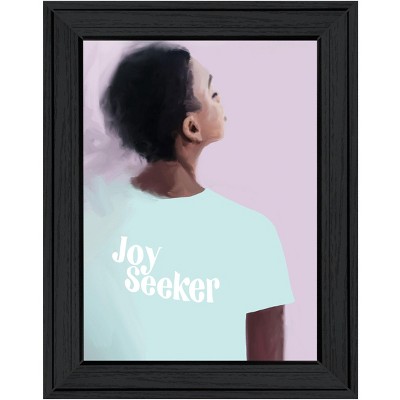 HomeRoots Joy Seeker Look for the Good Black Framed Print Wall Art