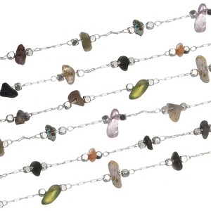 Unique Bargains Brass Smooth Decoration Irregular Gemstone Chains for Jewelry Making Craft - 1 of 4