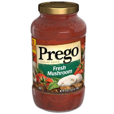 Prego Pasta Sauce Italian Tomato Sauce with Fresh Mushroom - 24oz