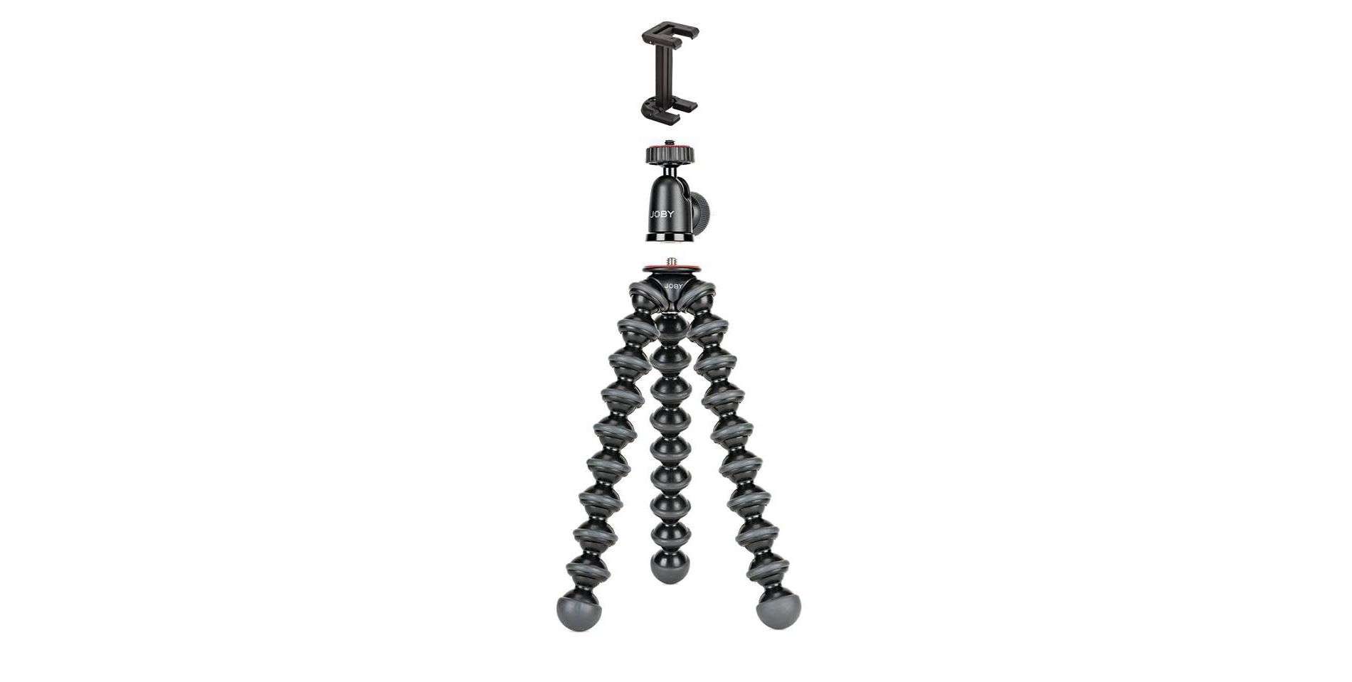 Joby Gorillapod 1K Kit With Phone Clamp: Ball Head, Quick Release Mount