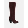 GREAT-STORM Blue Metallic Leather Calf Boots Women - 2 of 4