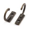Unique Bargains Vintage Style Wall Mounted Towel Scarf Bag Cap Hooks and Hangers Bronze Tone 10 Pcs - 2 of 4