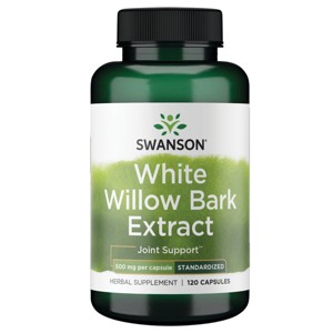 Swanson Herbal Supplements White Willow Bark Extract - Standardized 500 mg 120 Caps - 1 of 4