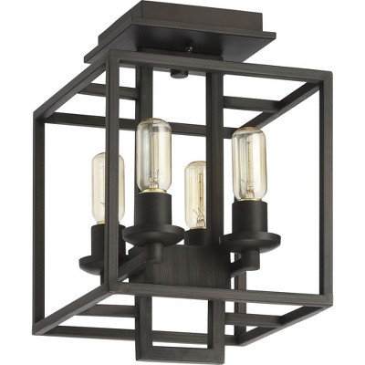 Craftmade Lighting Cubic 4 - Light Semi-Flush Mount in  Aged Bronze Brushed