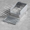 Stainless Steel Cat Litter Box with Lid, Large Litter Box for Big Cats Non-Stick Stainless Steel Cat Boxes with Double Layer Litter Mat and Scoop - 3 of 4