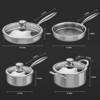 Hybrid Nonstick Stainless Steel Pots and Pans Set, Suitable for All Cooktops, Dishwasher and Oven Safe - 2 of 4