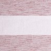 Kate Aurora Metallic Semi Sheer Rugby Striped Grommet Top Window Curtains - 38 in. W x 84 in. L, Red - 3 of 4