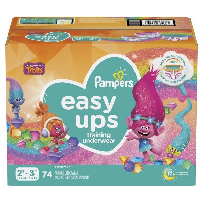 Hiel verjaardag Verkeerd Pampers Easy Ups Girls' Trolls Training Pants - (select Size And Count) :  Target