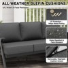 EAGLE PEAK Urban Slate 3-Seat Modern Patio Couch Outdoor Sofa with Weather Resistant Cushions - 4 of 4
