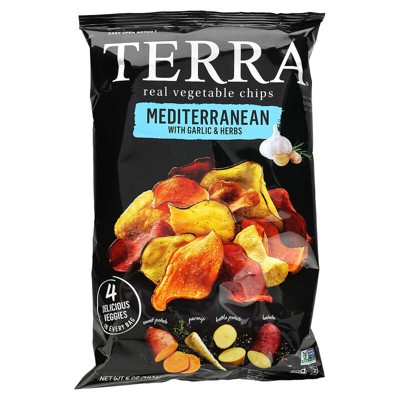 Terra, Real Vegetable Chips, Mediterranean With Garlic & Herbs, 5 oz