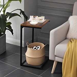 End Table Small Side Table Bed Side Table Side Table For Couch Mesitas Para Sala C Shape End Table - 1 of 4