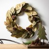 Sullivans 12", 13.5" & 15" Wood Tabletop Evergreen Tree Set of 3, Green - 4 of 4