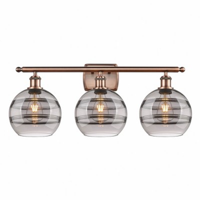 Rochester - 3 Light Bath Vanity In Industrial Style-10.88 Inches Tall and 28 Inches Wide