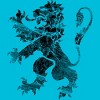 Men's Design By Humans Black Lion Rampant By Snazzygaz T-Shirt - 2 of 3