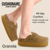 CUSHIONAIRE Women's Granola Genuine Suede Cork Footbed Platform Clog, +Comfort, Wide Widths Available - 3 of 4