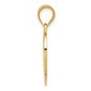 Black Bow Jewelry 14k Yellow Gold Heart and Family Pendant, 16mm (5/8 inch) - 2 of 4