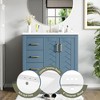 Okak Modern Freestanding Bathroom Vanity with Ceramic Sink Combo,Solid Wood Bathroom Storage Cabinet with 4 Drawers & 2 Doors - 2 of 4