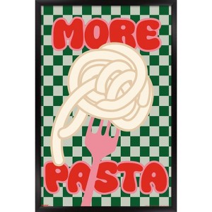 Trends International Reinders: Food - Love Pasta Framed Wall Poster Prints Black Framed Version 14.725" x 22.375" - 1 of 4