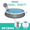 Bestway Fast Set Up Outdoor Round Inflatable Above Ground Swimming Pool Set with 330 GPH Filter Pump - 3 of 4