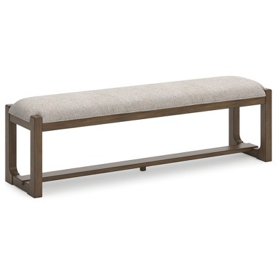 Signature Design by Ashley Cabalynn Farmhouse 63" Dining Bench, Light Brown