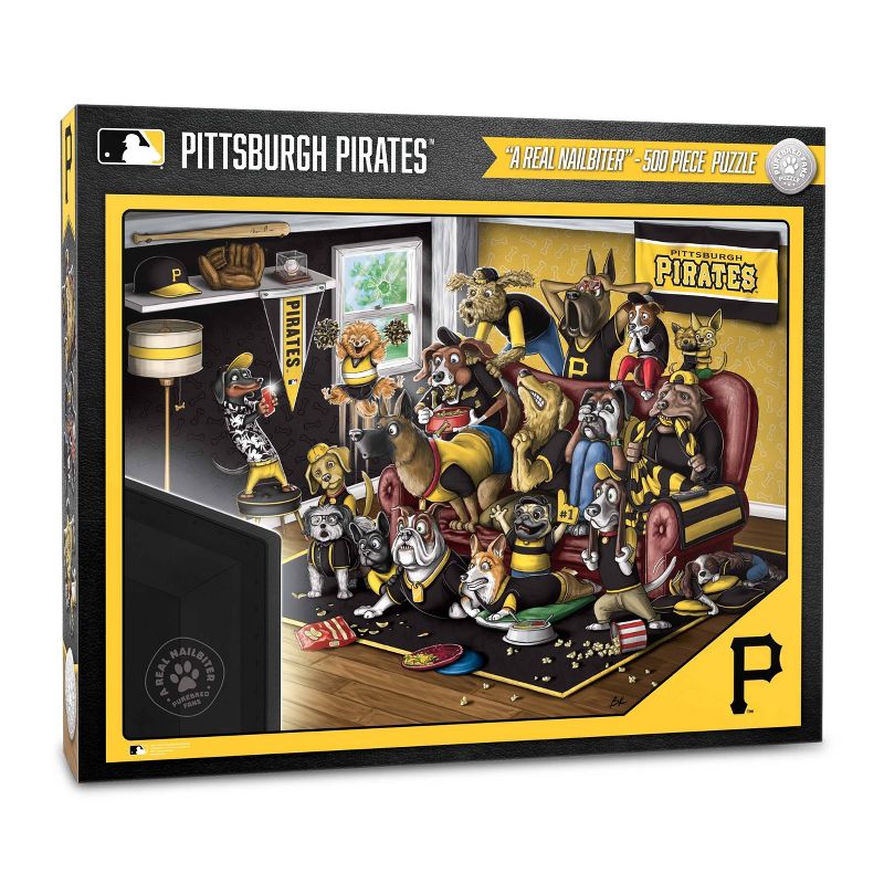 MLB Pittsburgh Pirates Purebred Fans &#39;A Real Nailbiter&#39; Puzzle - 500pc, 1 of 4