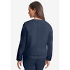 Jessica London Women's Plus Size Scalloped Denim Jacket - 3 of 4
