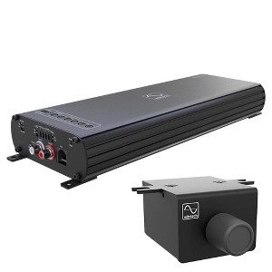 Wavtech LINK1000.1MINI 1000 Watt Mono Amplifier with LINKRC Bassknob - 1 of 4