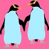 Adult Design By Humans Pride Penguins Holding Hands By mailboxdisco Racerback Tank Top - 2 of 2