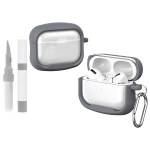 HTUTWOO Case for Airpods Pro/Pro2, Small Waist Macaron Color Earphone Protective Case with Keychain and Cleaning Kit, Shockproof Anti-Scratch - 1 of 4