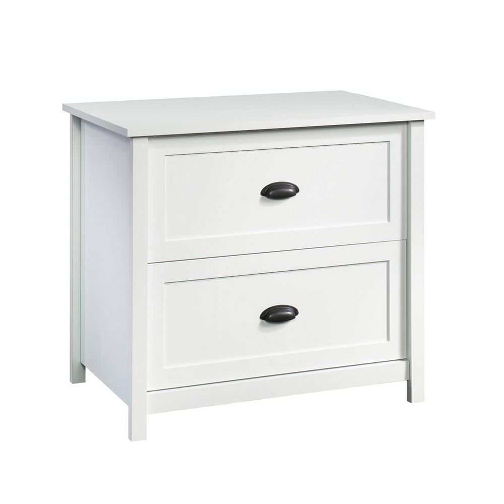 Photos - File Folder / Lever Arch File Sauder 2 Drawer County Line Lateral File Cabinet Soft White - : Modern Home 