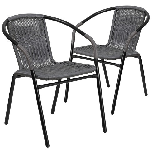 Black rattan best sale indoor chair