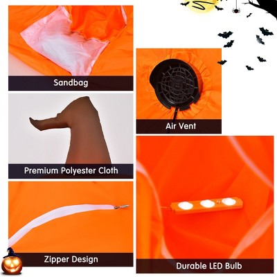 4 ft Orange Inflatable Halloween Pumpkin with LED Light