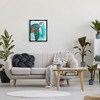 Stupell Industries Bold Aquatic Sea Turtle Pebbled Collage Patterns Black Floater Framed Canvas Wall Art - 2 of 4
