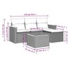 vidaXL Garden Sofa Set Black, Cream White - 3 of 4