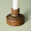 7.35"x3" Wood Christmas Window Flameless Candle - Hearth & Hand™ with Magnolia - 4 of 4