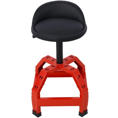 Garvee Adjustable Height Bar Stool 360 Degree Swivel Modern Guitar Stool Heavy Duty Steel Frame 300-Pound Capacity red