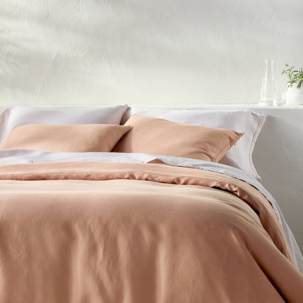 King Linen Duvet Set Light Adobe Clay - Casaluna™