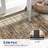 Modern Bordered Rug Farmhouse Plaid Area Rugs for Living Room Bedroom, Indoor Accent Carpet Home Decor - 4 of 4