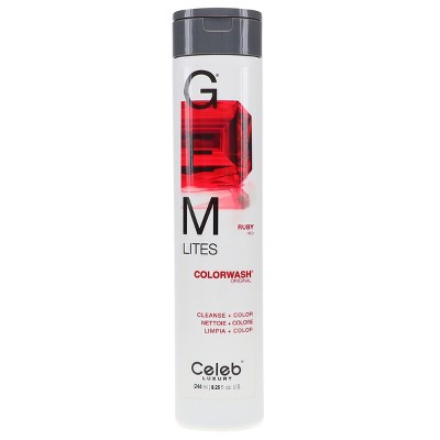 Celeb Luxury Gem Lites Ruby Red Colorwash Shampoo 8.25 oz