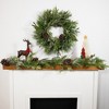 Northlight Frosted Mixed Pine and Cedar Artificial Christmas Wreath - 28" - Unlit - image 2 of 4