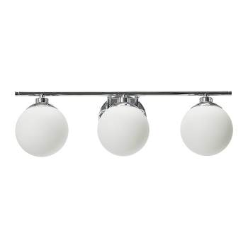 Robert Stevenson Lighting Robert Stevenson Lighting Lorne Metal and Frosted Glass 3-Light Vanity Light
