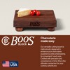 John Boos Cutting Board for Kitchen, 1.5 Inches Thick Edge Grain Square Boos Chopping Block with Wooden Bun Feet - 4 of 4
