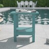 Flash Furniture Newport HDPE 2-Tier Adirondack Side Table - All-Weather - Indoor/Outdoor - 2 of 4