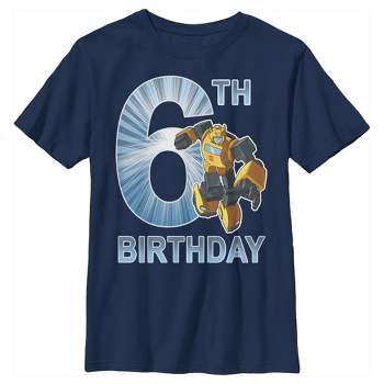 Boy's Transformers Bumblebee 6th Birthday T-Shirt
