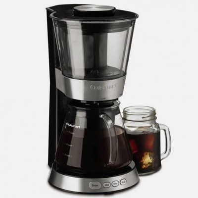 Cuisinart Automatic Cold Brew Coffeemaker with 7-Cup Glass Carafe, Black/Stainless