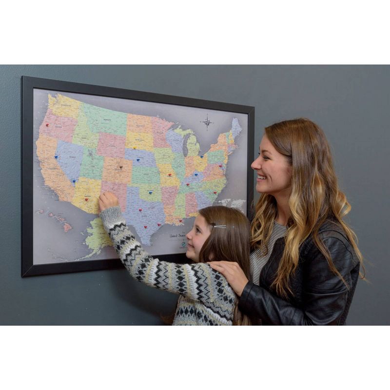 Home Magnetics US Map - XL Gray, 4 of 7