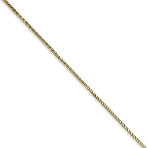 Black Bow Jewelry .90mm, 10 Karat Yellow Gold, Round Snake Chain - 20 inch - 1 of 4