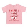 The Juniper Shop Land Of The Free Cherries Toddler Short Sleeve Tee - 2 of 4