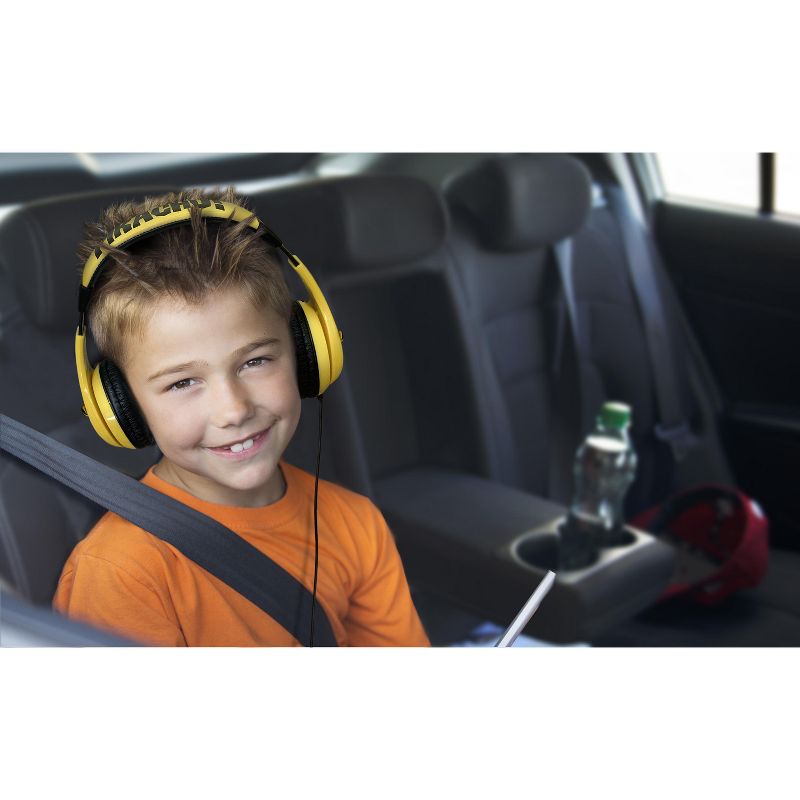 eKids Pokemon Wired Headphones for Kids, Over Ear Headphones for School, Home, or Travel - Yellow (PK-140.EXV1), 5 of 6